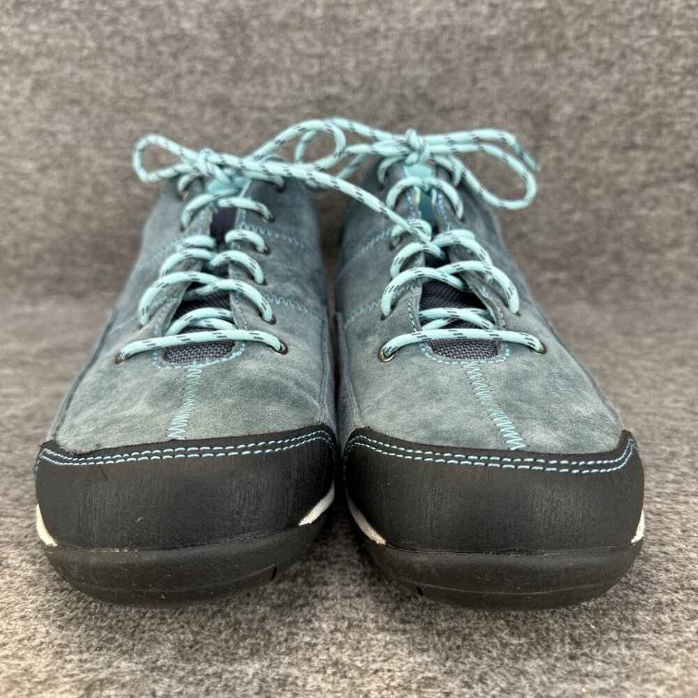 ✅LL Bean Beansport Feldspar Sneakers Blue Suede Low Top Comfort Shoes Womens 11M - Picture 4 of 10